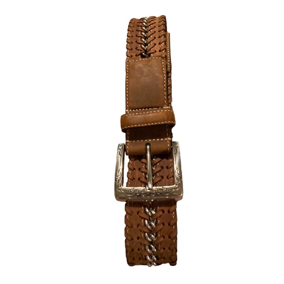 Brighton Vintage Braided Leather Belt - Picture 12 of 12
